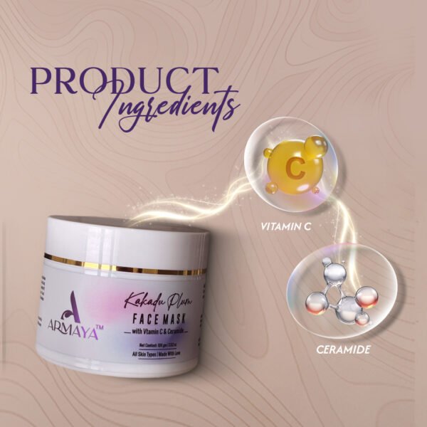 KAKADU PLUM FACE MASK - with Vitamin C & Ceramide - Image 5